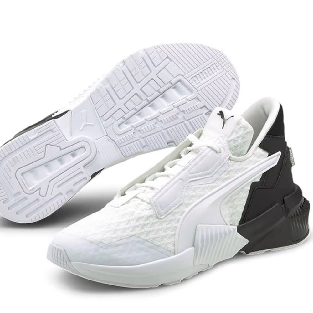Puma Provoke XT Block Trainers White Black Women Size 9.5